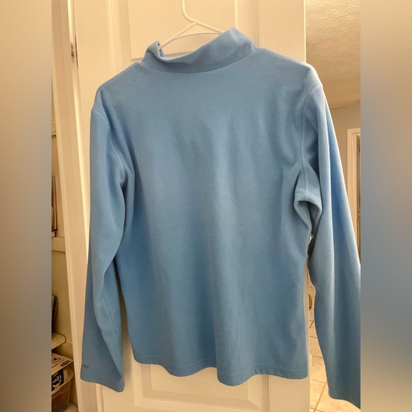 North Face blue quarter zip fleece top - Picture 2 of 2